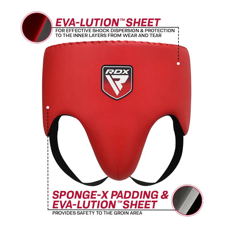 RDX Apex Protezione Inguinale Boxe Blu Con Conchiglia Rigida