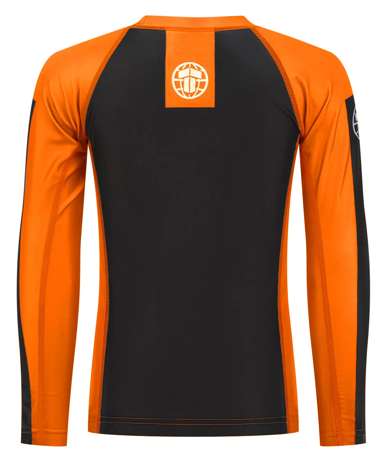 Tatami IBJJF Ranked Rash Guard Arancione Maniche Lunghe