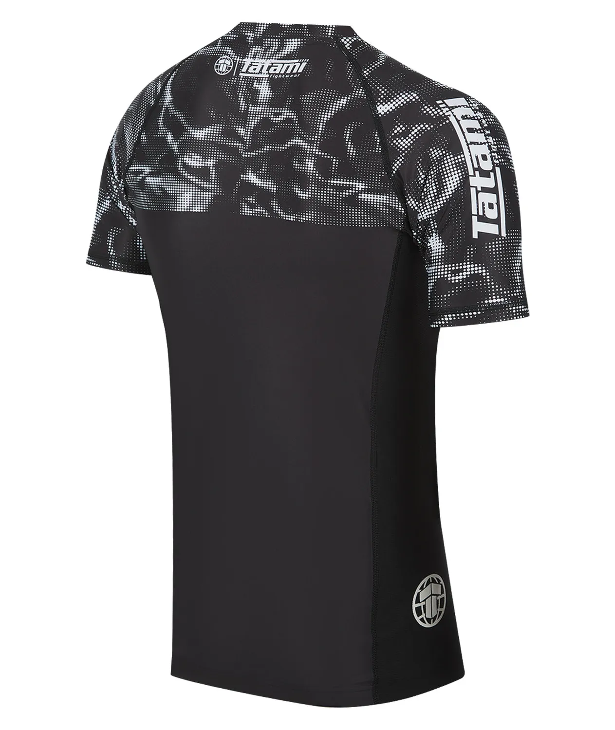 Tatami Fightwear Smoke Rash Guard Nera Maniche Corte Uomo