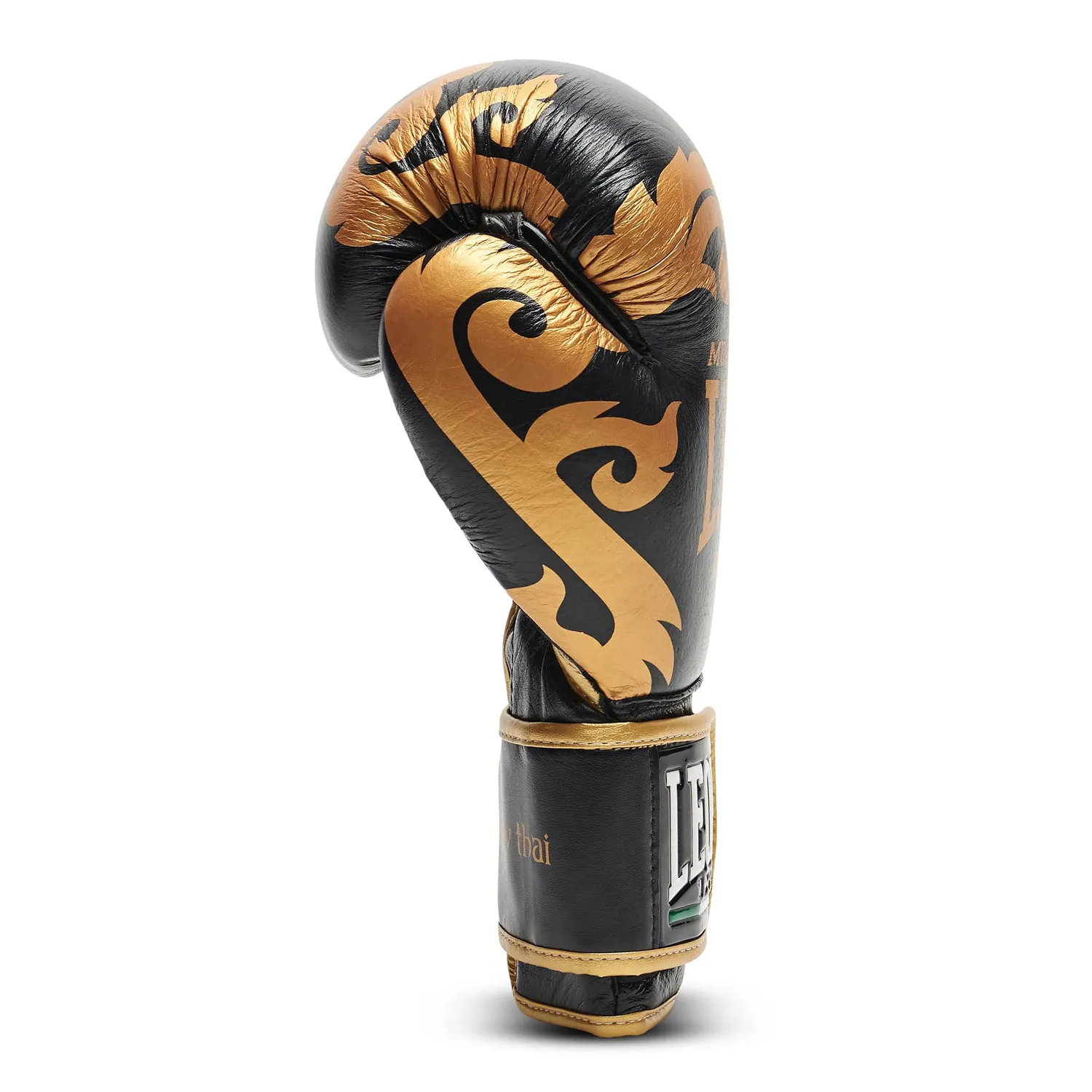 Leone 1947 Maori Guanti boxe neri 16 OZ pelle