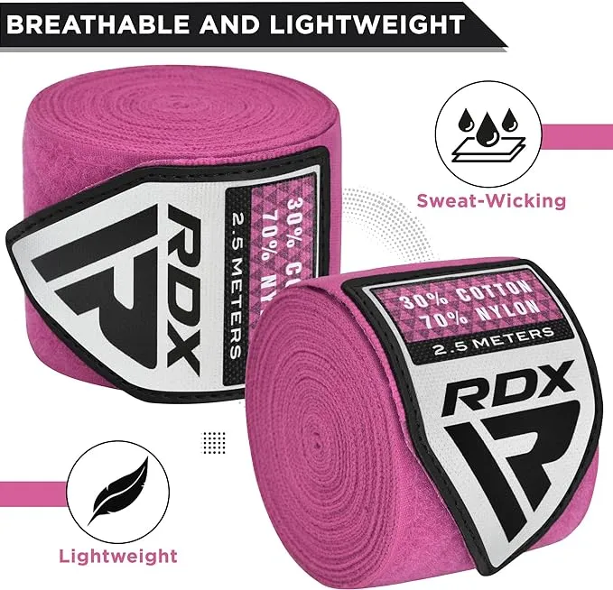 RDX fasce mani boxe bambini 2,5 cotone elastico