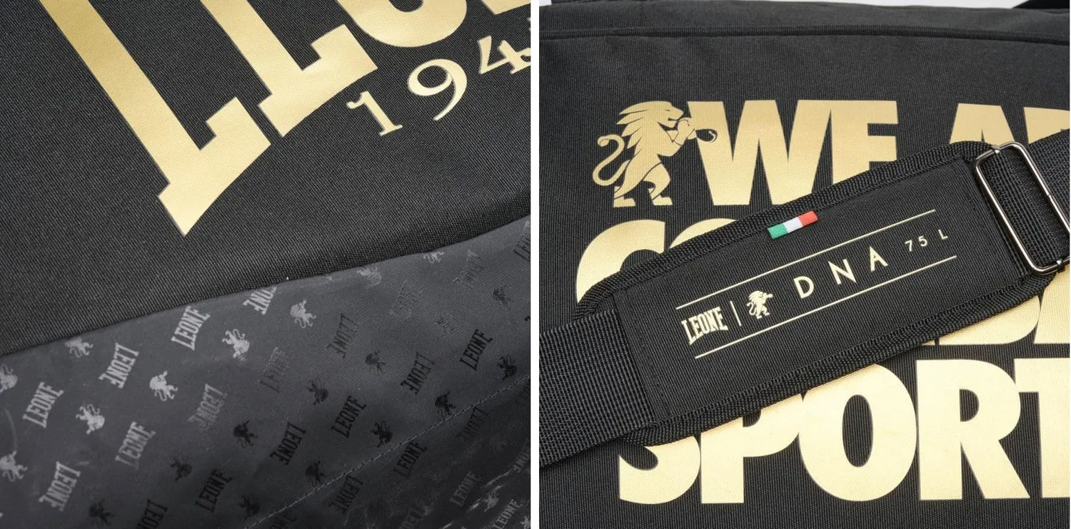 Leone1947 DNA Duffel borsone Nero tracolla