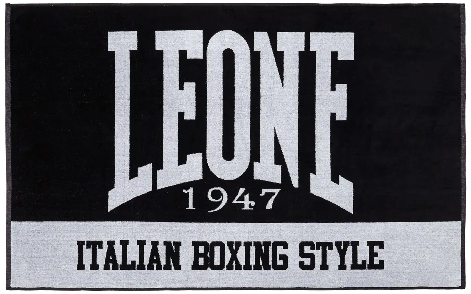 Leone 1947 AC916 telo palestra nero taglia unica cotone