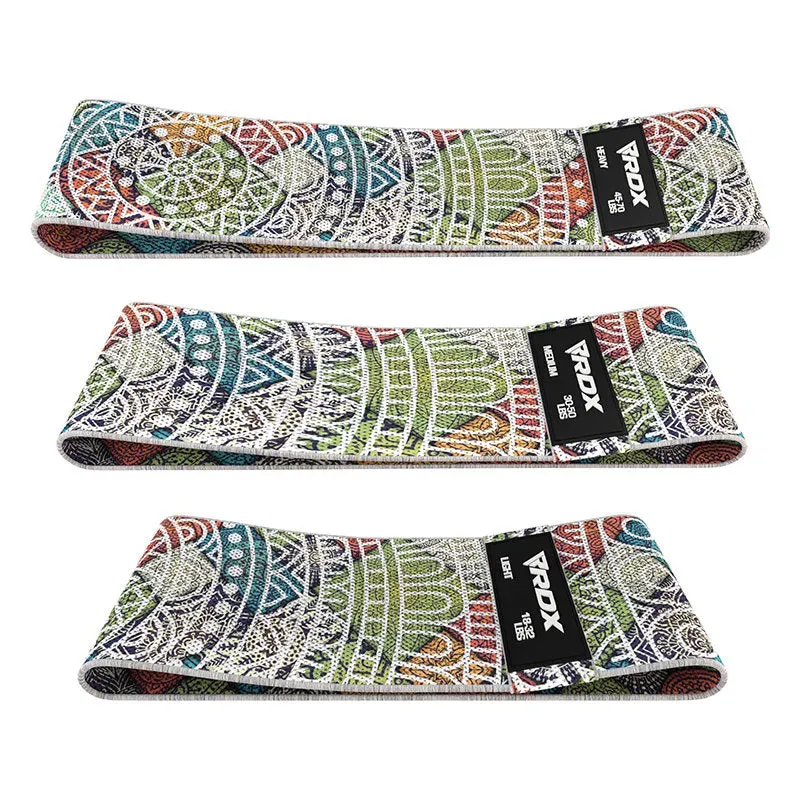 RDX CF bande resistenza tessuto set 3 pezzi multicolor