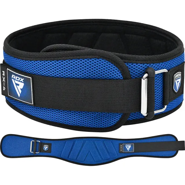 RDX RX4 Cintura Sollevamento Pesi Nera Velcro EVA