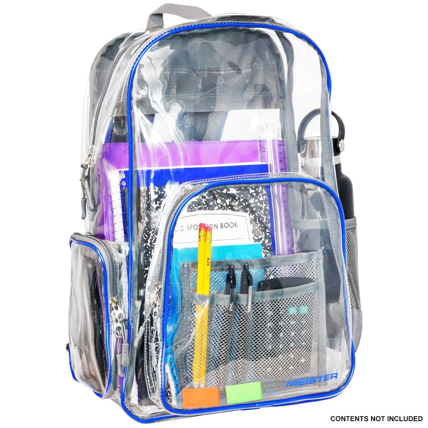 Meister All-Access Zaino Trasparente 16L Blu/Grigio Sicurezza