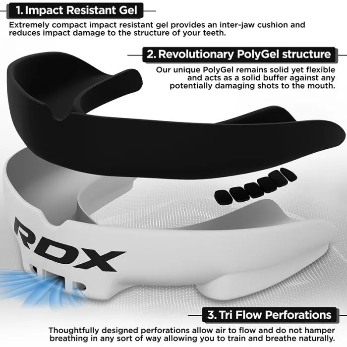 RDX 3W Paradenti Boxe Modellabile Doppio Gel