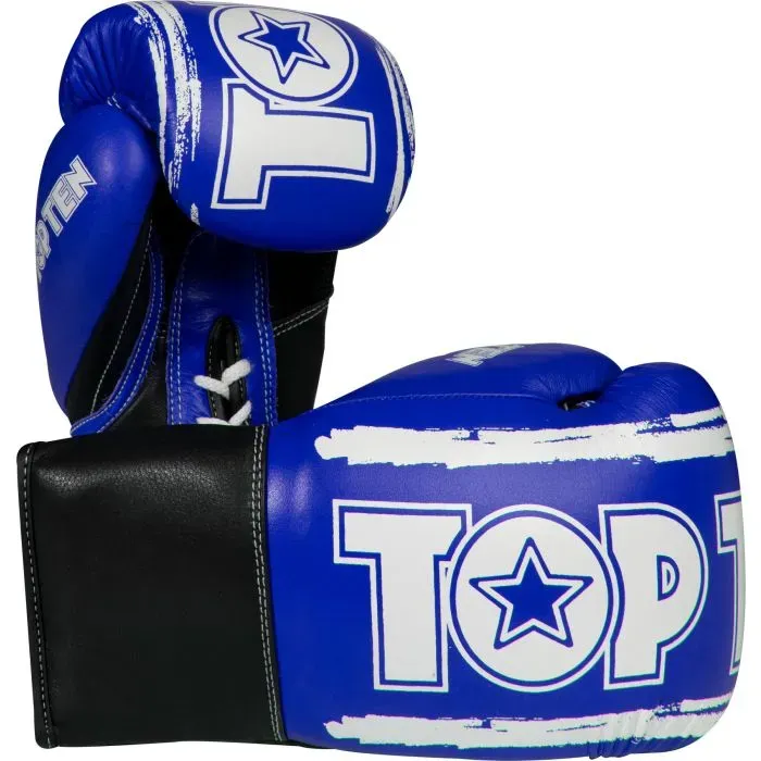 TOP TEN RoundUP guantoni boxe pelle vera 100% EVA