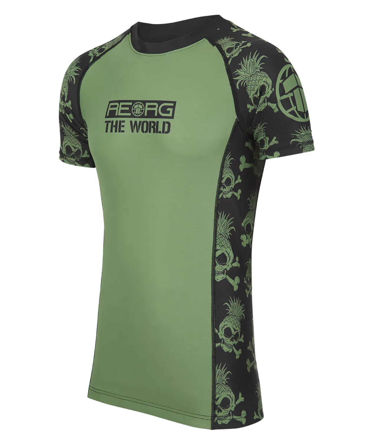 Tatami Fightwear Reorg rash guard uomo maniche corte kaki