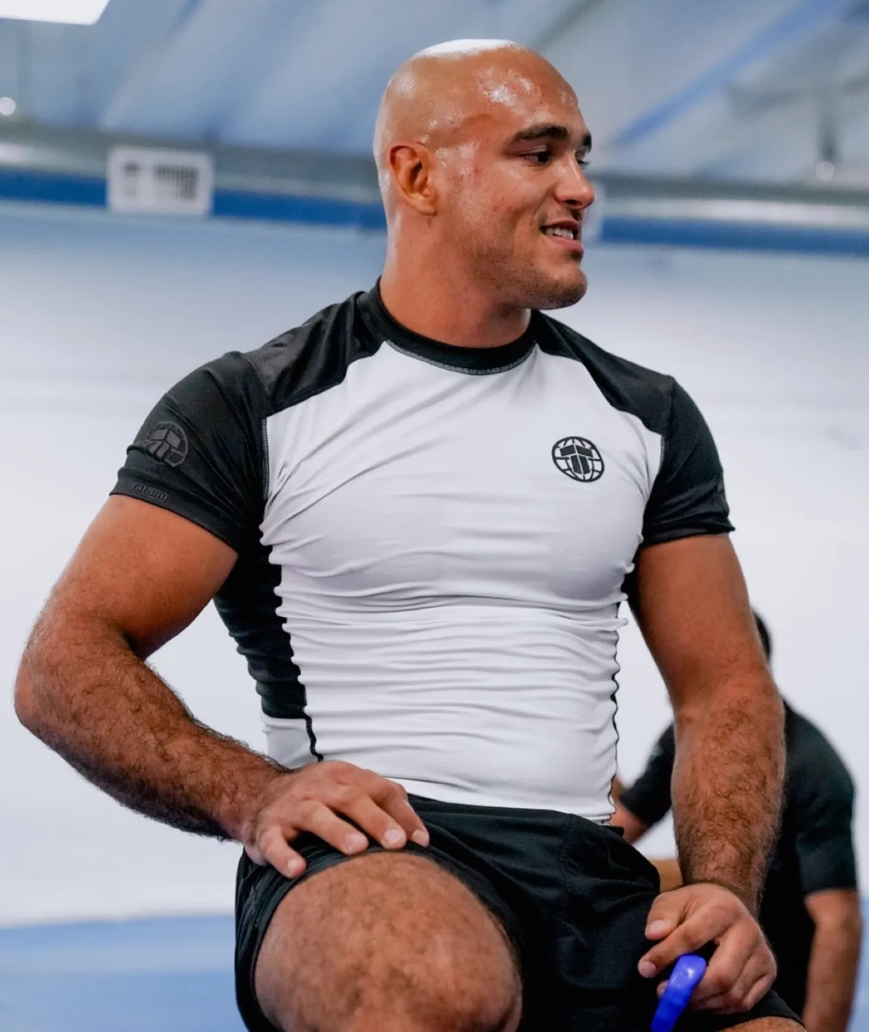 Tatami Fightwear Pro Rash Guard bianca manica corta uomo