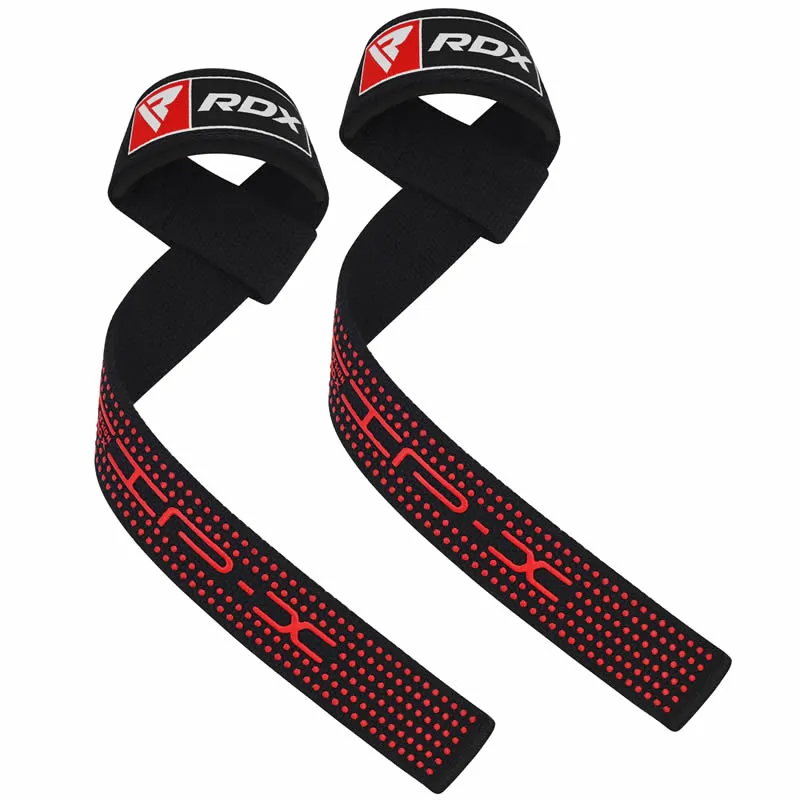 RDX S4 Straps Sollevamento Pesi Nere Cotone