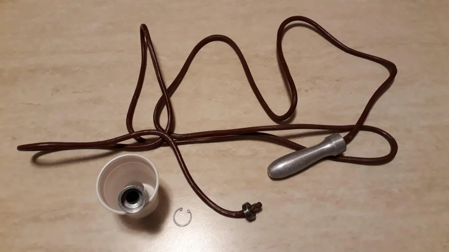 Leone 1947 Pro corda salto cuoio marrone 8 mm