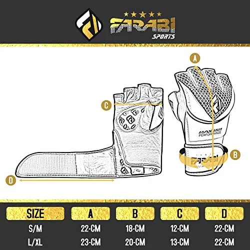 Farabi Maximum Performer Guanti MMA Pelle Bovina