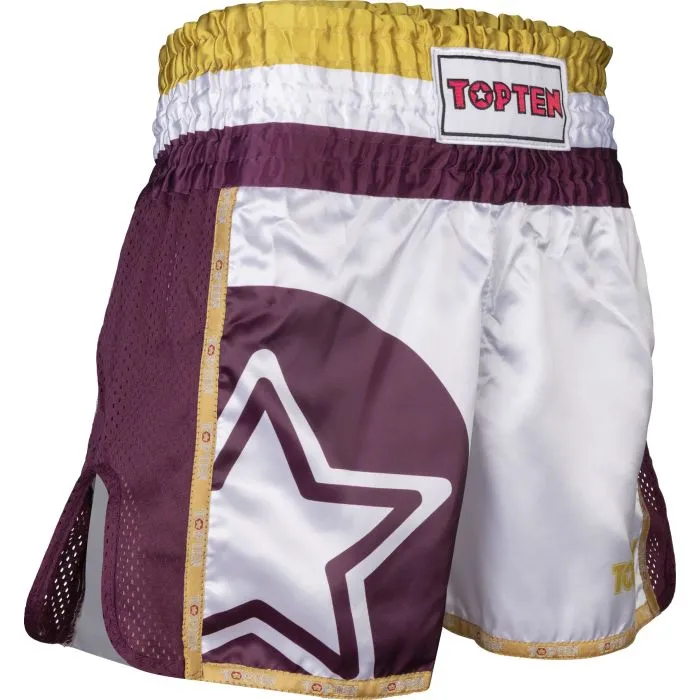 TOP TEN STAR pantaloncini kickboxing in poliestere