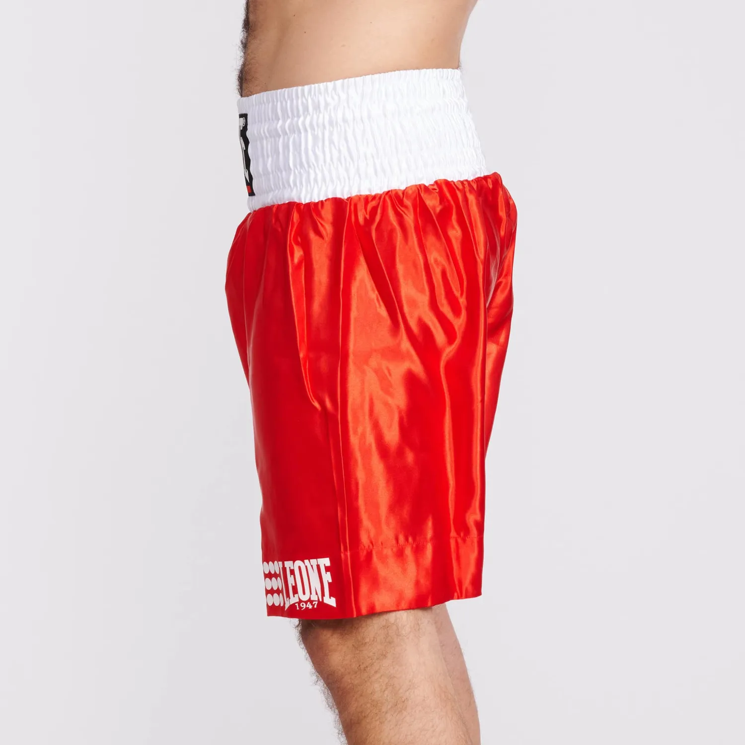 Leone 1947 AB737 pantaloncini boxe in satin blu