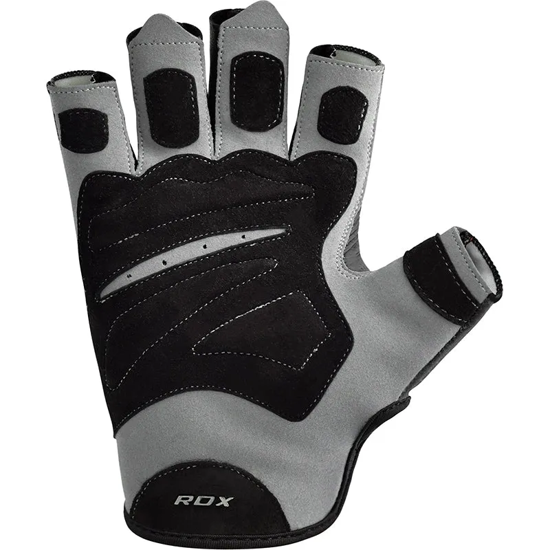 RDX F12 Guanti Palestra Sollevamento Pesi Rossi