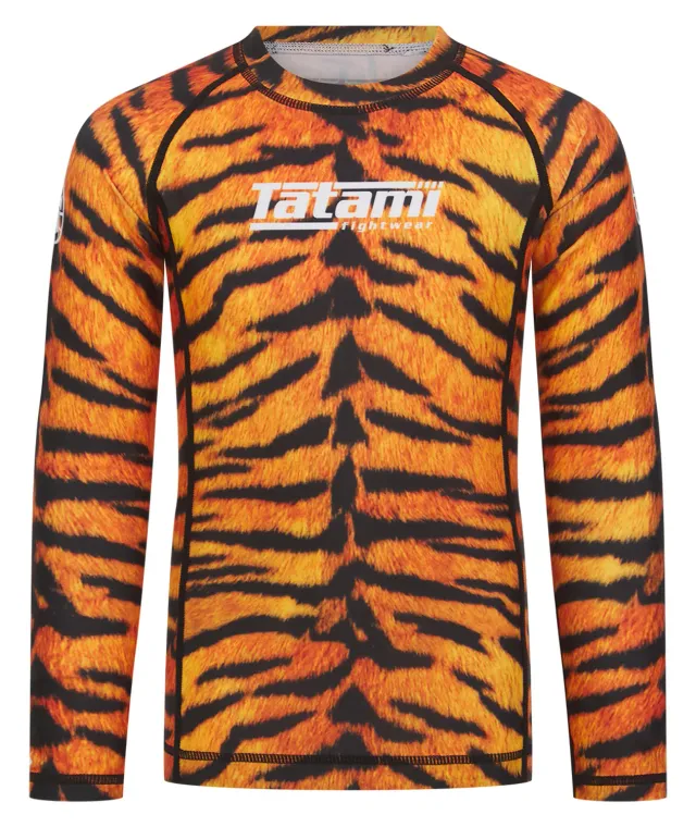Tatami Helena Rash Guard Tigre Bambino Maniche Lunghe