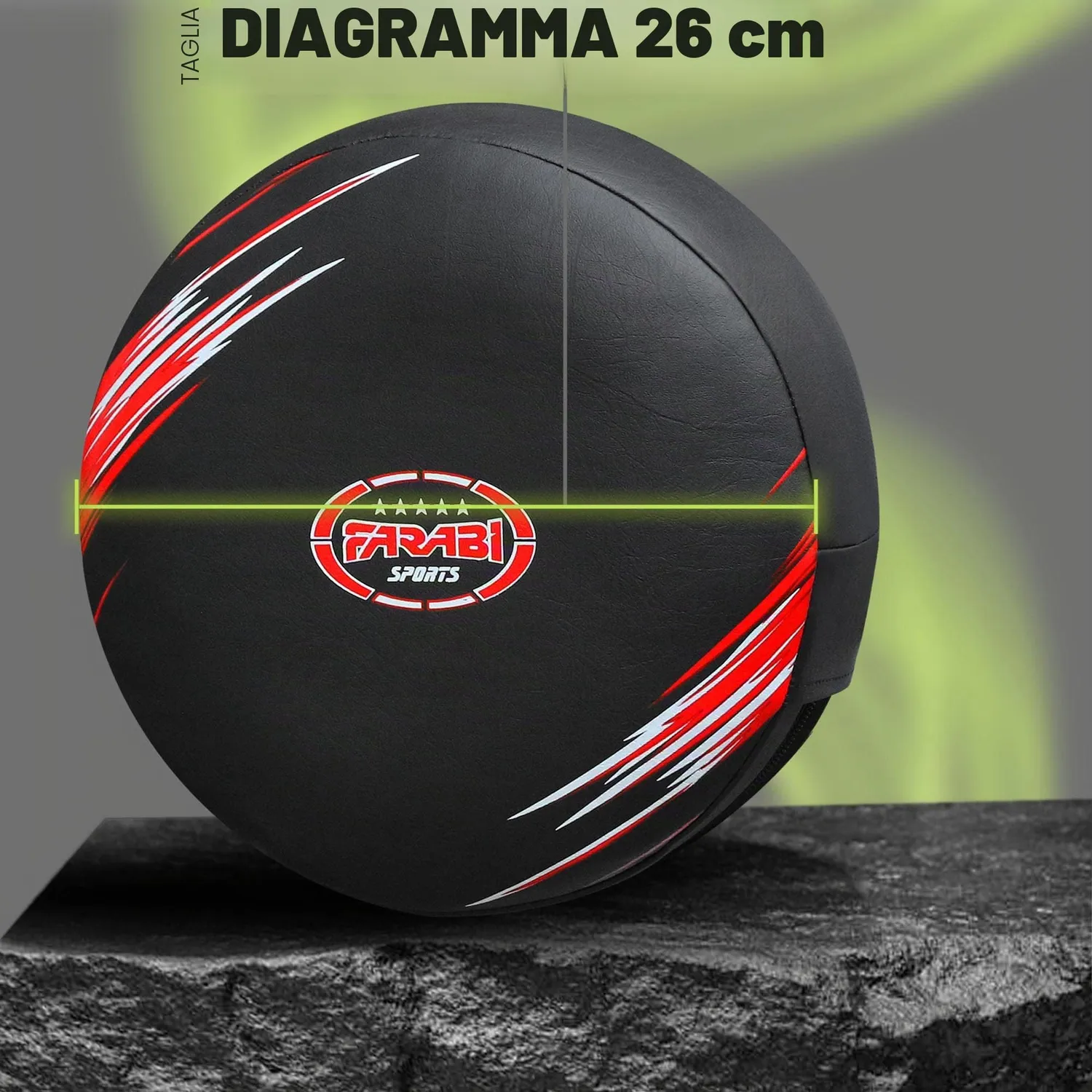 Farabi Sports Round Colpitore Boxe Pelle Sintetica