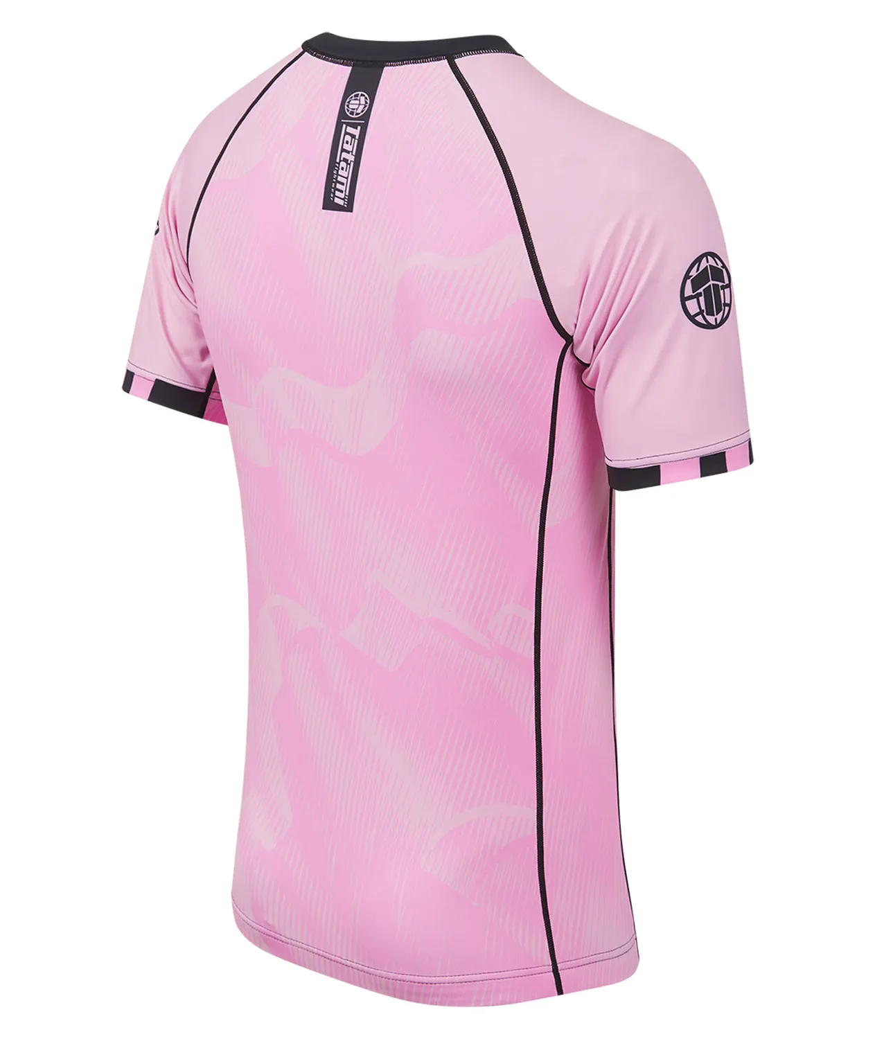 Tatami Nomad Pink Black rash guard riciclato manica corta