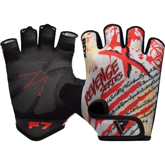 RDX F7 Revenge X guanti palestra presa gommata