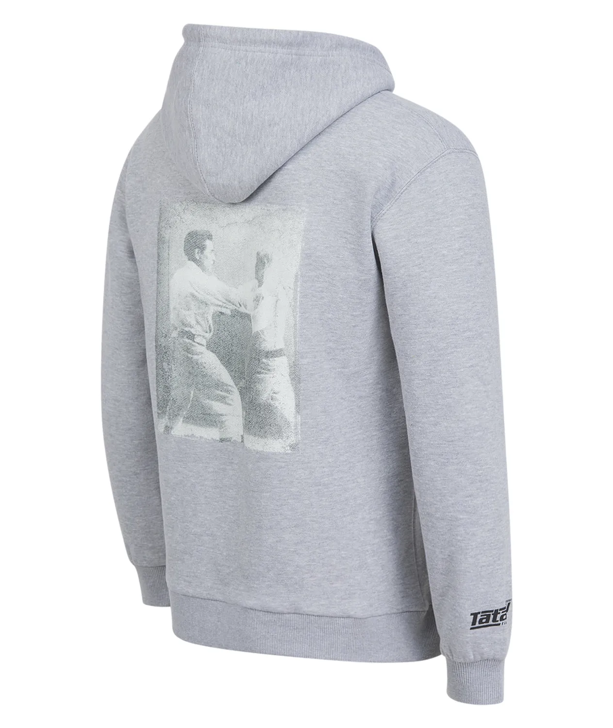 Tatami Vintage felpa hoodie uomo grigia cappuccio 280 GSM
