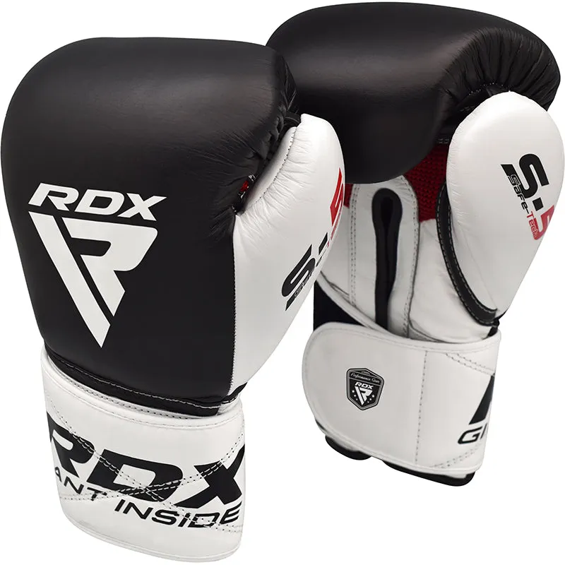 RDX S5 Guantoni Boxe Neri 14oz Pelle Bovina