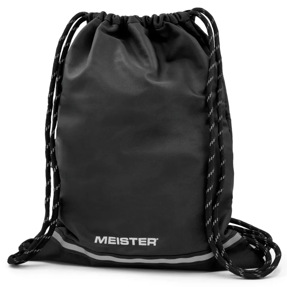 Meister XL sacca palestra coulisse nero riflettente impermeabile