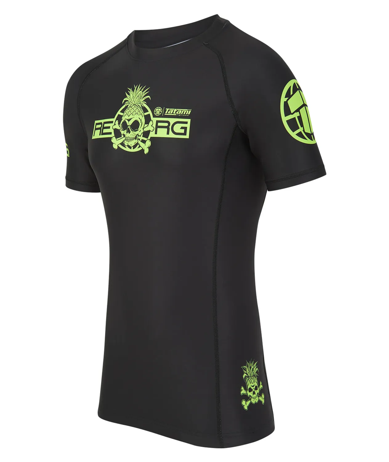 Tatami Reorg The World Rash Guard Nero Verde Neon Leggera