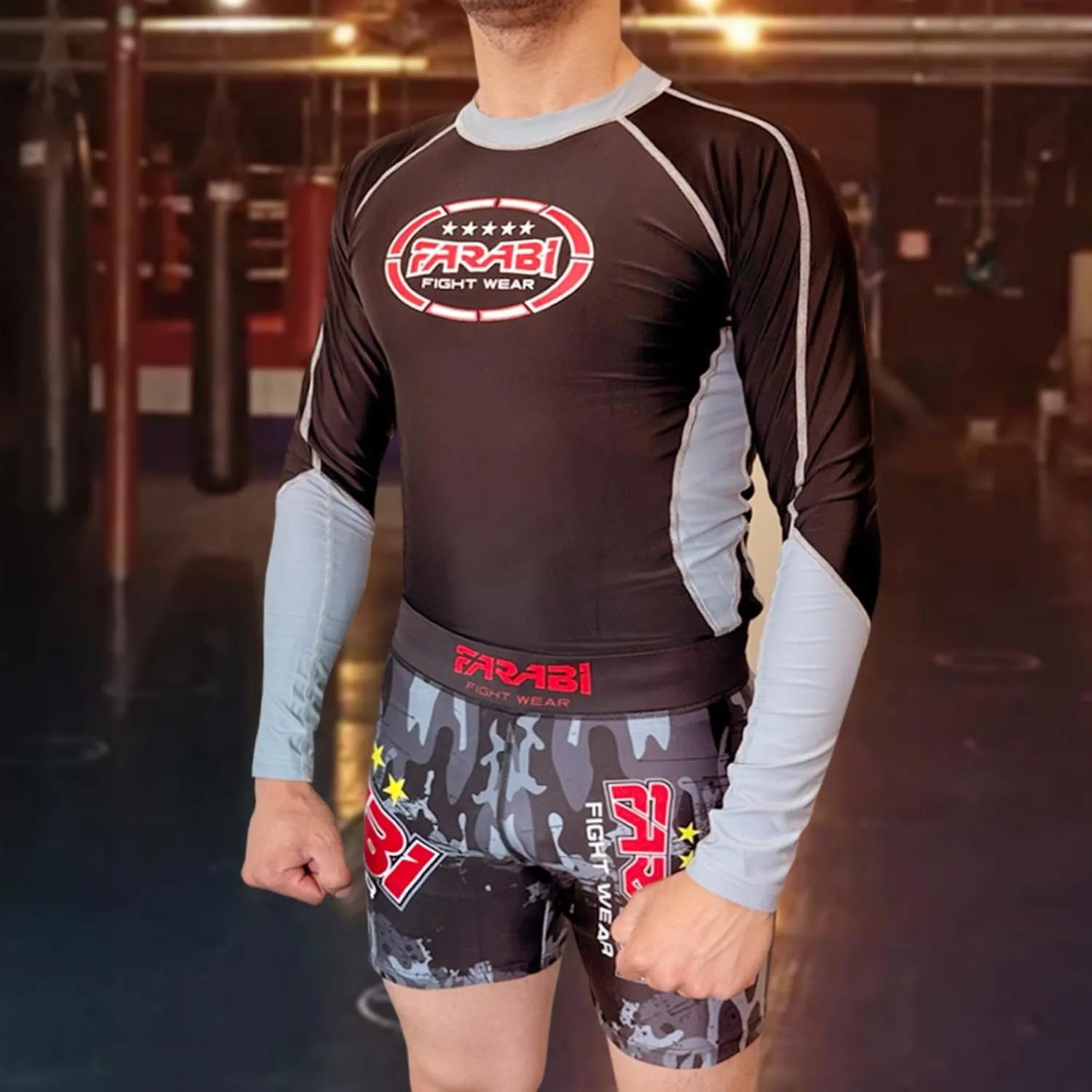 Farabi Vale Tudo Short Compressione M Corto MMA