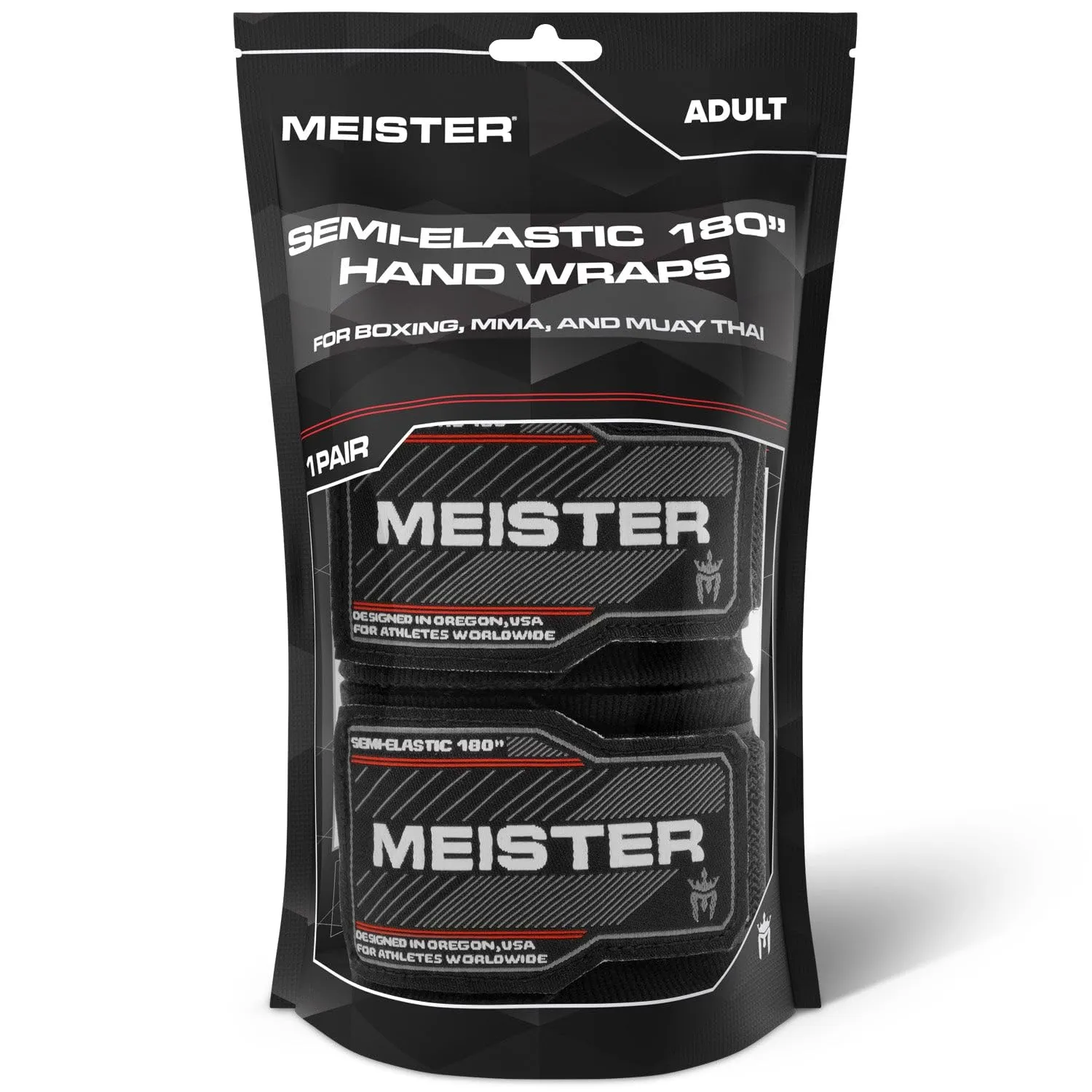 Meister Fasce Boxe Semi Elastiche 457 cm Nere