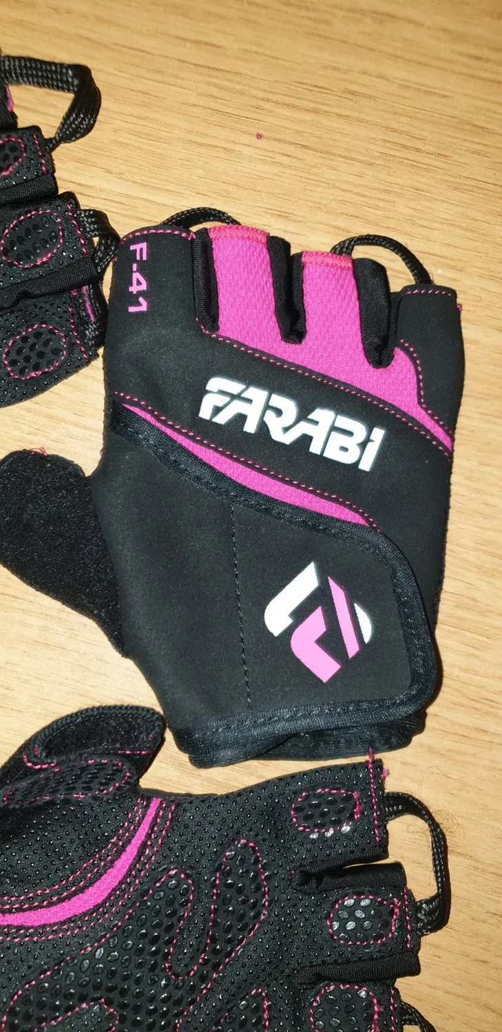 Farabi F-41 guanti fitness pesi pelle M