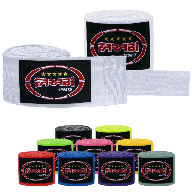Farabi fasce boxe 380 cm elastiche traspiranti