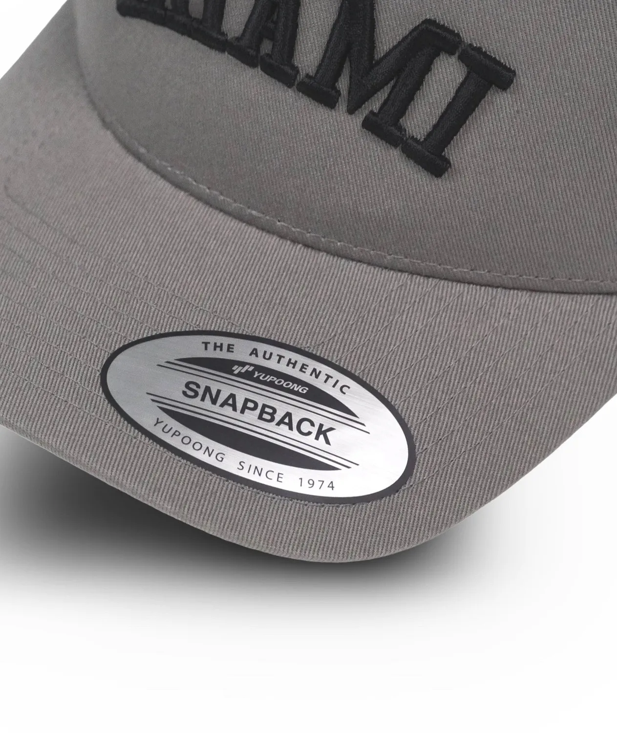 Tatami Embroidered Snapback cappellino grigio cotone