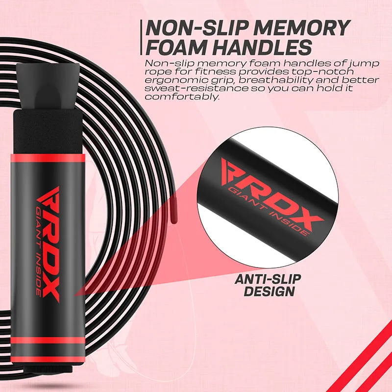 RDX SR corda salto velocità maniglie memory foam