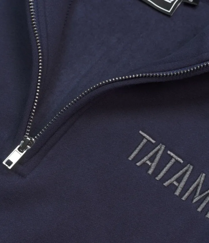 Tatami Fightwear Quarter Zip Felpa navy mezza zip uomo