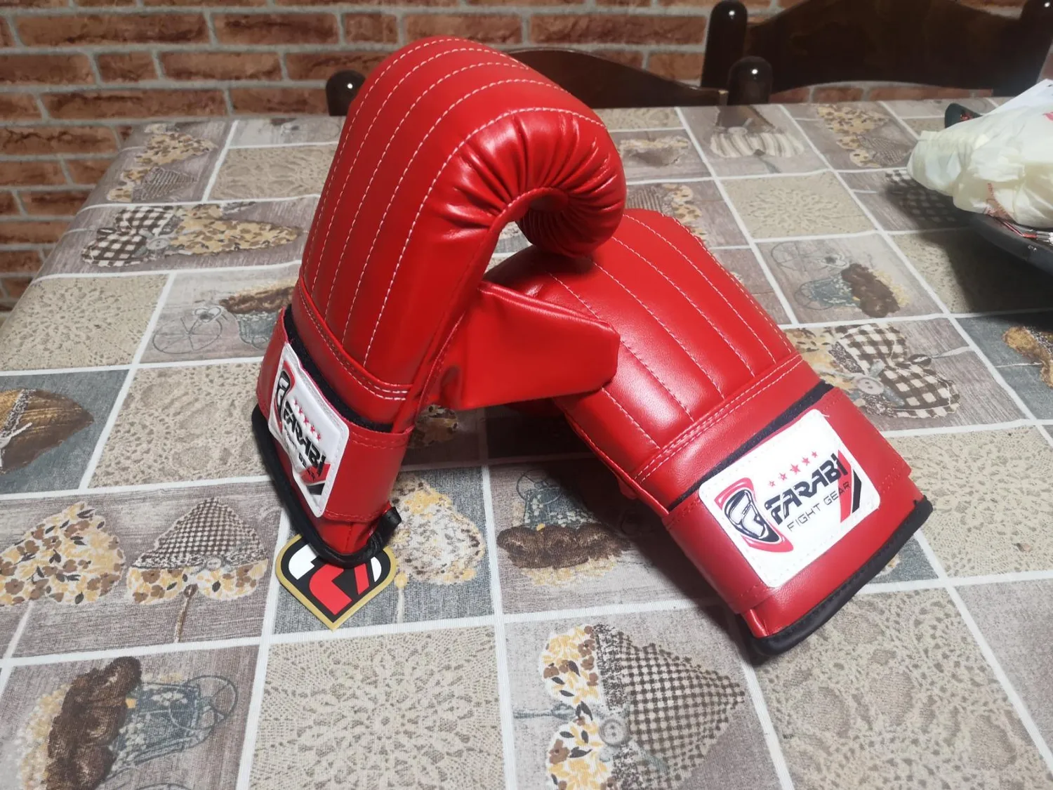 Farabi Guanti da Sacco Boxe Pelle Sintetica Assorbimento Urti