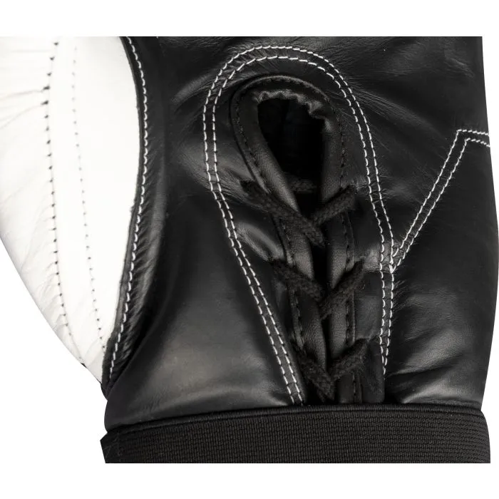 TOP TEN Pro guanti boxe pelle vera nero allenamento