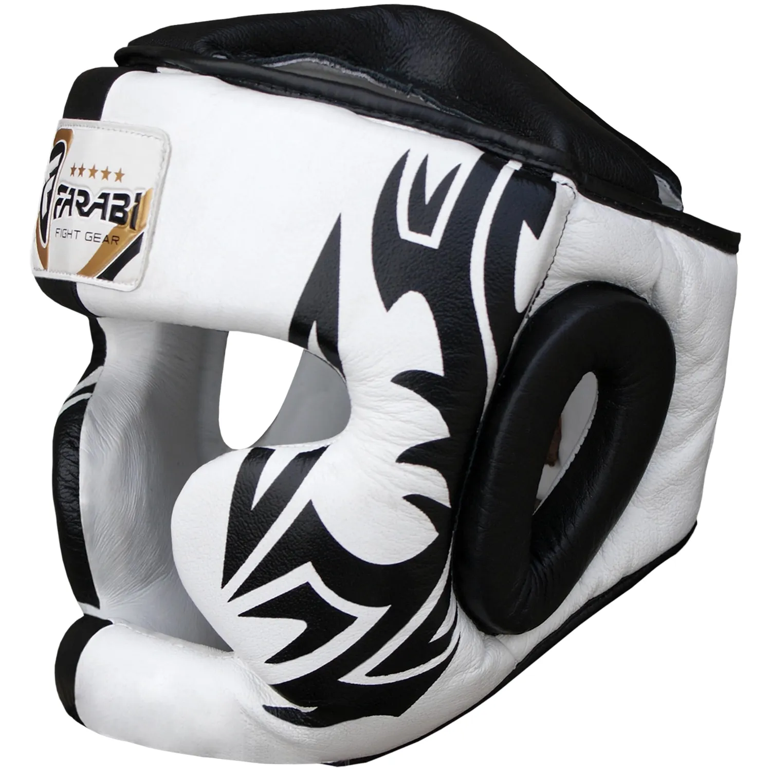 Farabi caschetto boxe pelle vera full face taglia M
