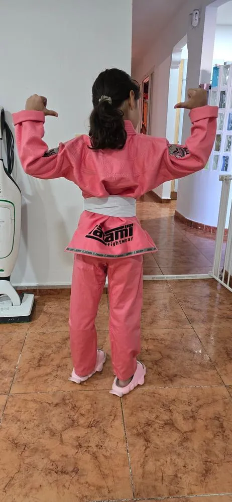 Tatami Meerkatsu Animal kimono BJJ bimbo viola farfalla cintura inclusa