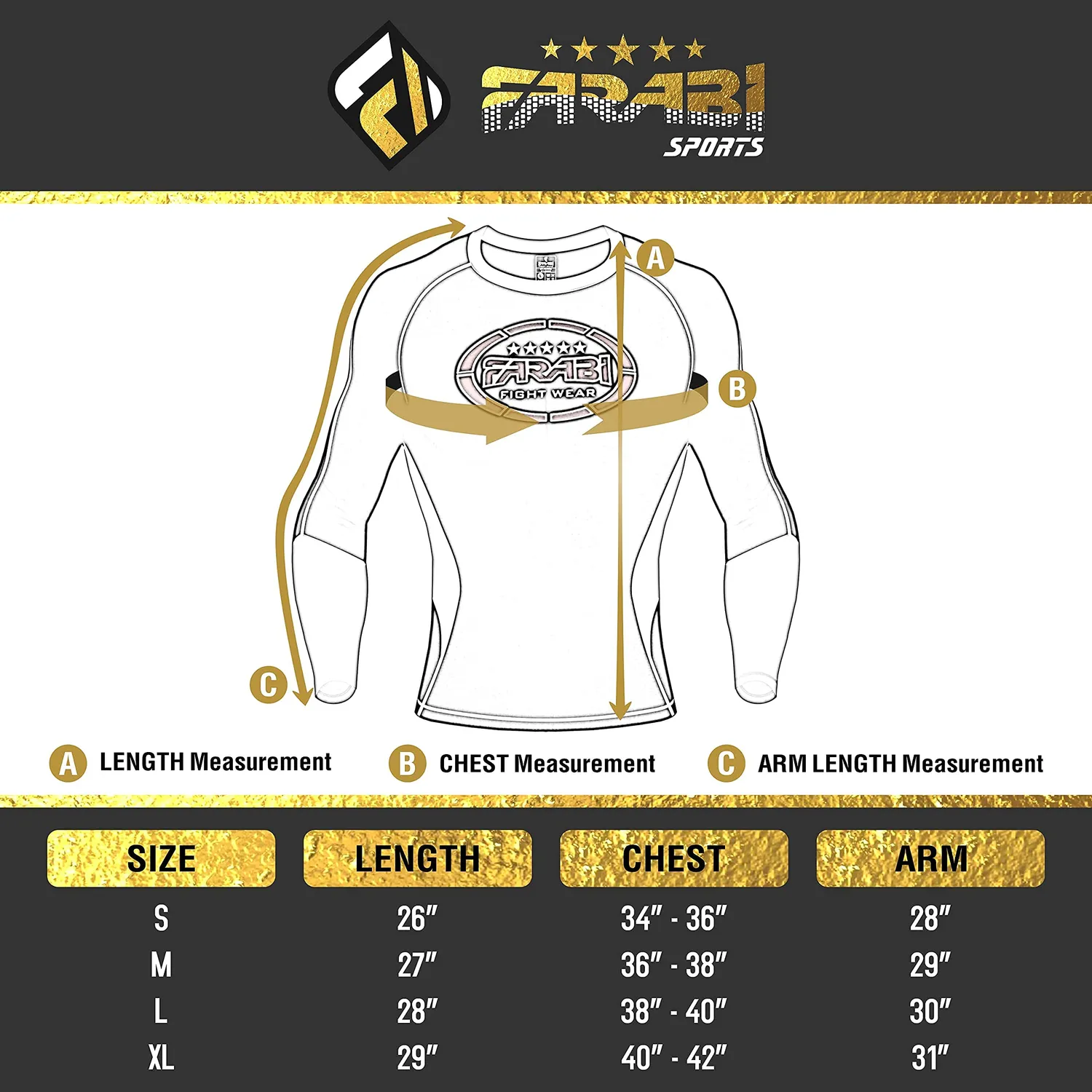 Farabi Rash Guard Maglia Compressione XL Termoregolante