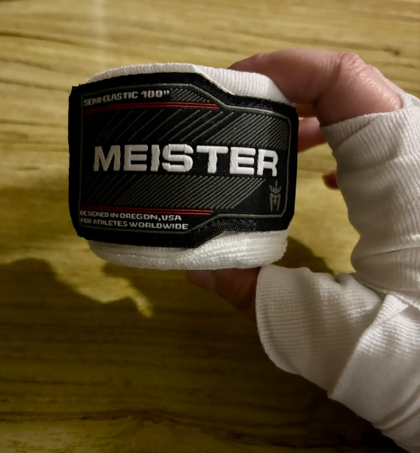 Meister Fasce Boxe Semi Elastiche 457 cm Nere