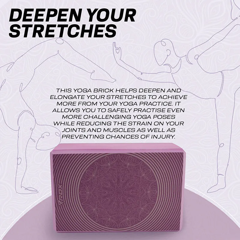 RDX D15 Blocco Yoga EVA Singolo Antiscivolo Stretch