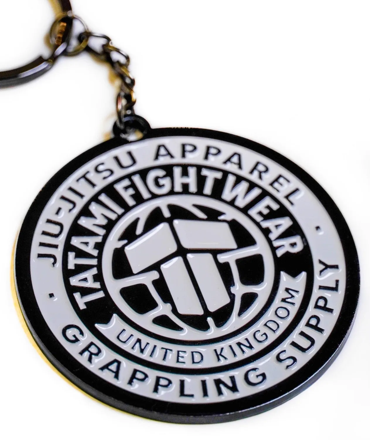 Tatami Fightwear Metal portachiavi metallo nero logo