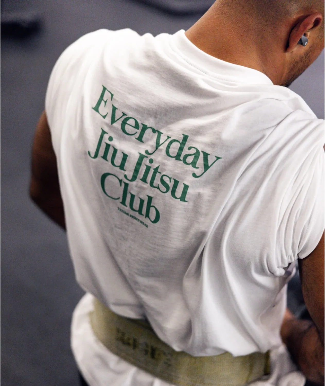 Tatami Everyday Jiu Jitsu T-Shirt Bianca cotone