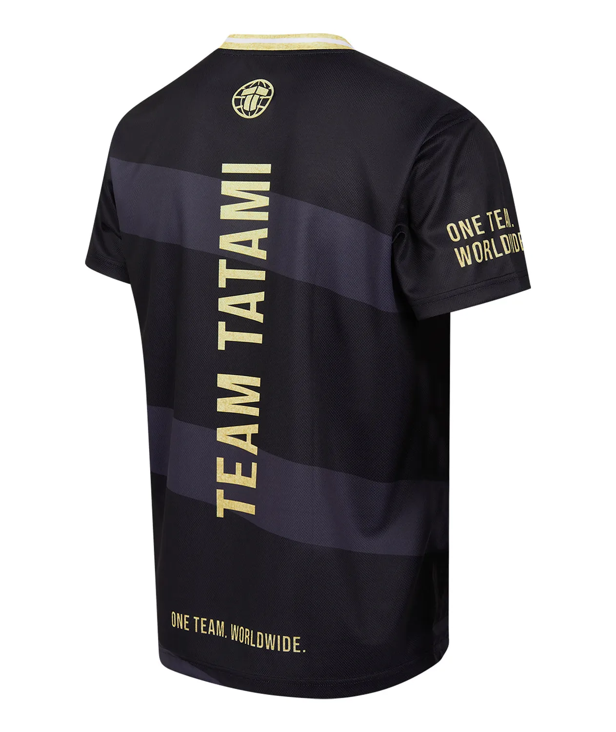 Tatami Fightwear Team Tatami t-shirt mesh nero oro uomo
