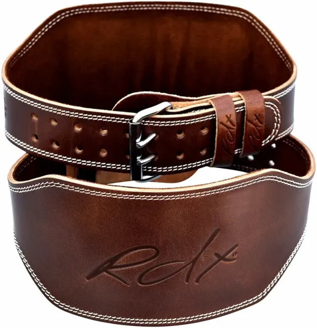 RDX Cintura Sollevamento Pelle Marrone 6 Pollici