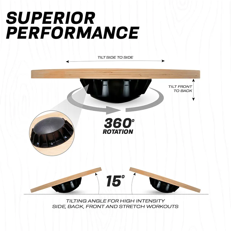 RDX W1 Tavola Propriocettiva Nera in Legno 40 cm