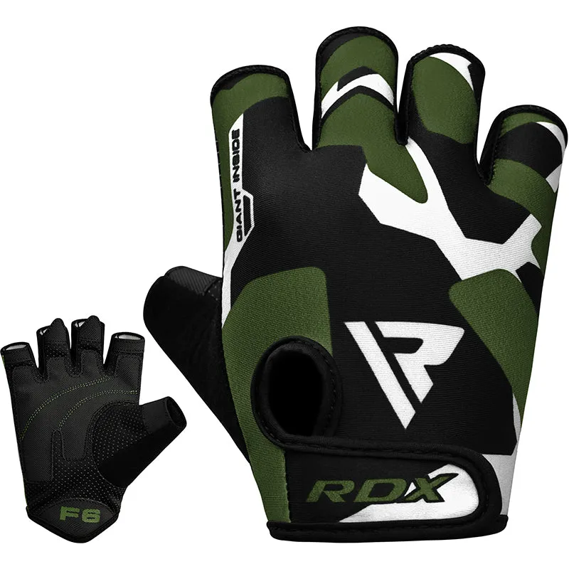 RDX F6 guanti palestra fitness grip gommato