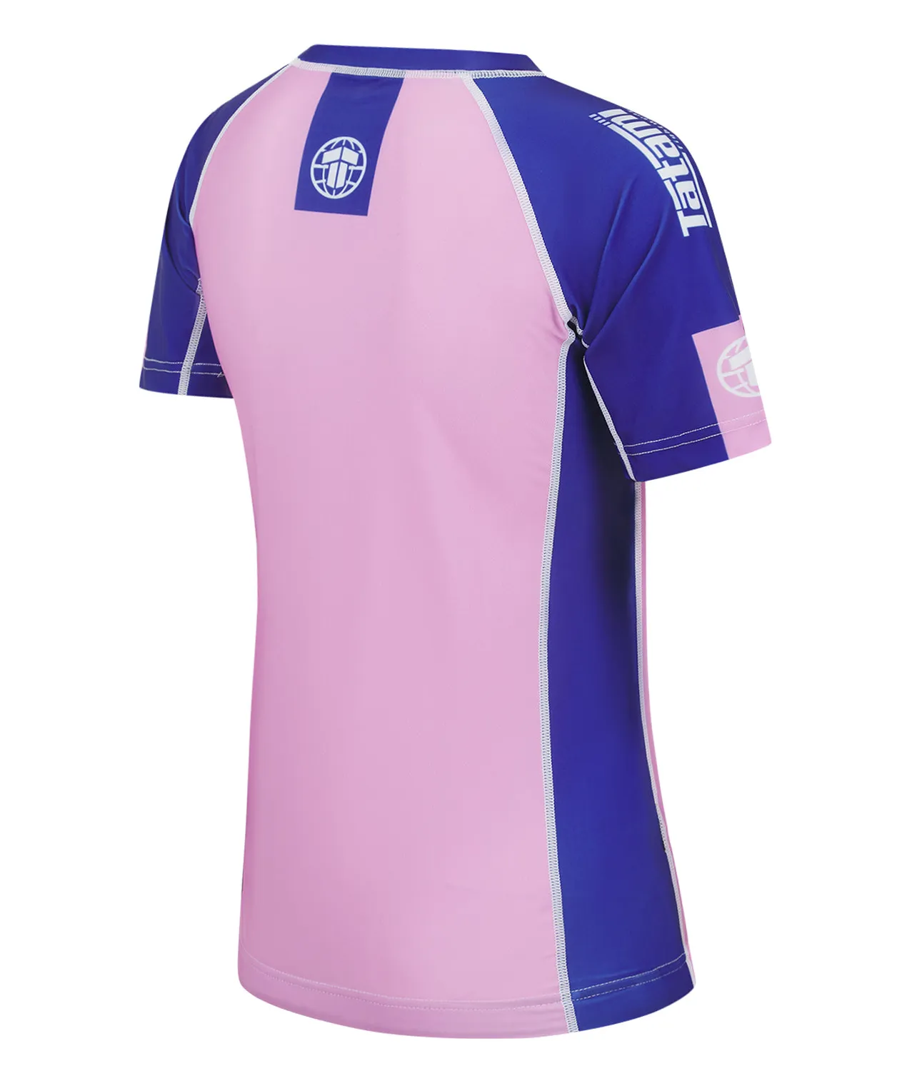 Tatami Fightwear Contrast Pink Navy rash guard donna maniche corte