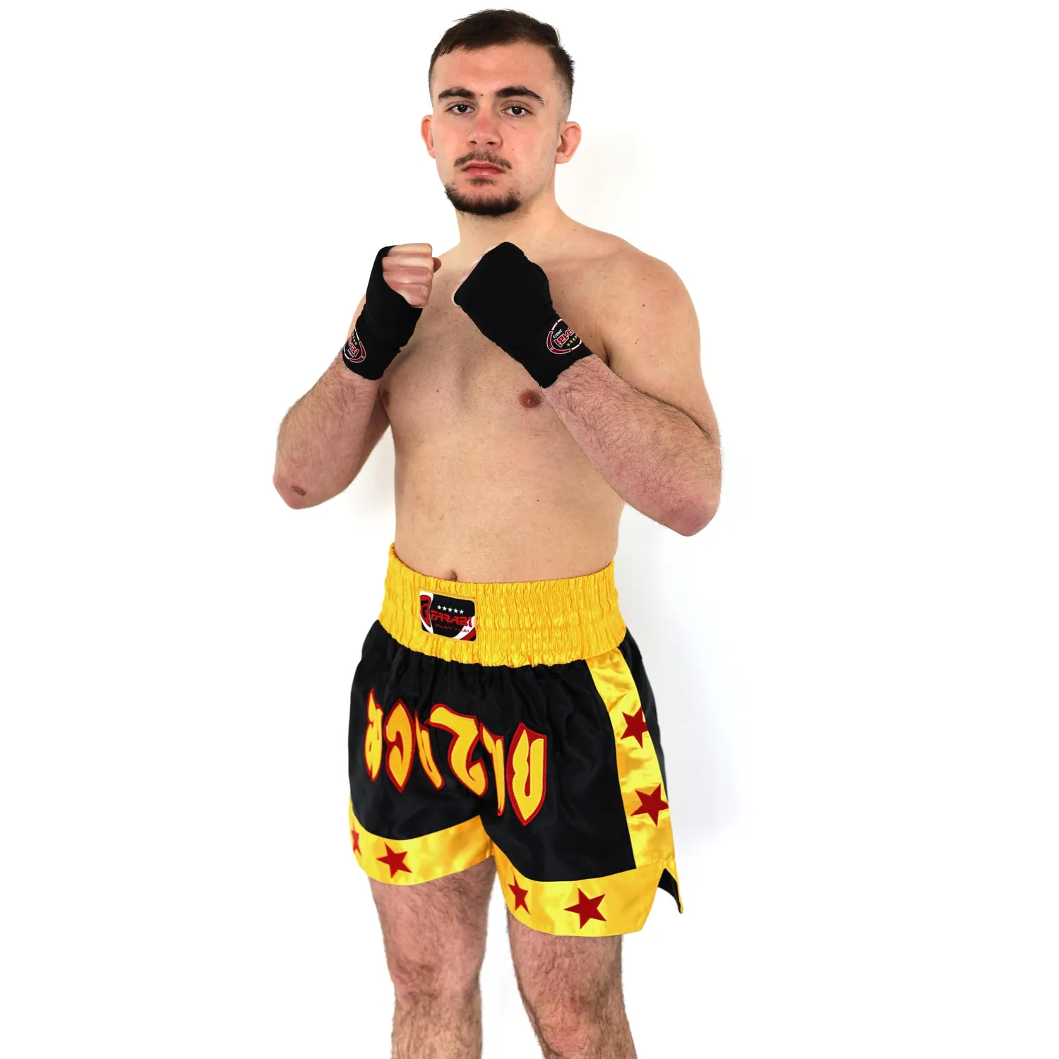 Farabi Muay Thai Shorts pantaloncini boxe M satinati